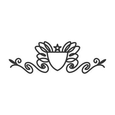 Boutique Hotel Spa Abstract Blank Logo template Icon Illustration Brand Identity.Isolated and flat illustration. Vector graphic