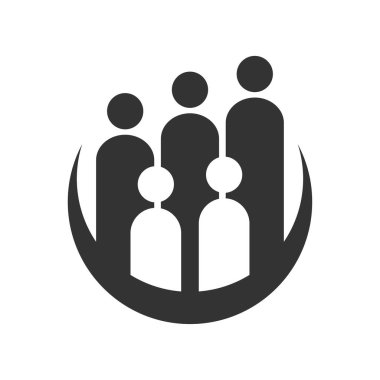 Social relationship community logo template Icon Illustration Brand Identity.Isolated and flat illustration. Vector graphic