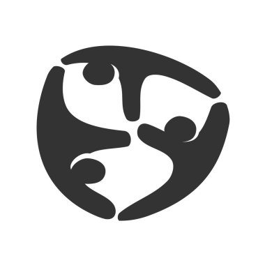 Global Community Logo Icon Elements Template. Community human Logo template vector. Community health care. Abstract Community logo. Partnership Logo