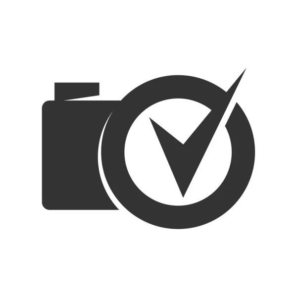 Fotografia Modelo Logotipo Icon Ilustração Identidade Marca Isolado Plana Ilustração — Vetor de Stock