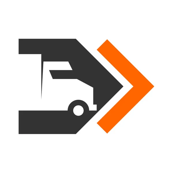 Logistic Λογότυπο Πρότυπο Εικονογράφηση Brand Identity Μεμονωμένη Και Επίπεδη Απεικόνιση — Διανυσματικό Αρχείο
