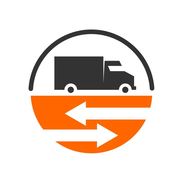 Logistic Λογότυπο Πρότυπο Εικονογράφηση Brand Identity Μεμονωμένη Και Επίπεδη Απεικόνιση — Διανυσματικό Αρχείο