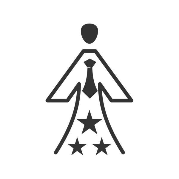 Pessoas Negócios Com Modelo Logotipo Estrela Icon Ilustração Identidade Marca — Vetor de Stock