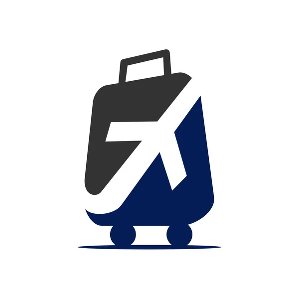 Ταξιδιωτικό Λογότυπο Πρότυπο Εικονίδιο Εικονογράφηση Μάρκα Ταυτότητα Μεμονωμένη Και Επίπεδη — Διανυσματικό Αρχείο