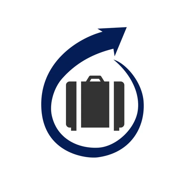 Ταξιδιωτικό Λογότυπο Πρότυπο Εικονίδιο Εικονογράφηση Μάρκα Ταυτότητα Μεμονωμένη Και Επίπεδη — Διανυσματικό Αρχείο