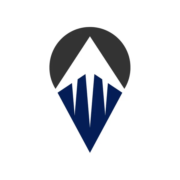 Modelo Logotipo Viagem Icon Ilustração Identidade Marca Isolado Ilustração Plana —  Vetores de Stock