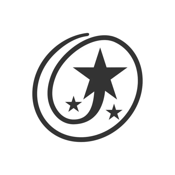 Líder Con Plantilla Logotipo Estrella Icono Ilustración Identidad Marca Ilustración — Vector de stock