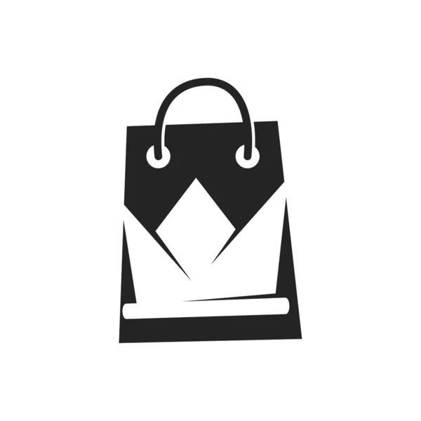 Dükkan Logosu Icon Illustration Brand Kimliği Zole Düz Çizim Vektör — Stok Vektör