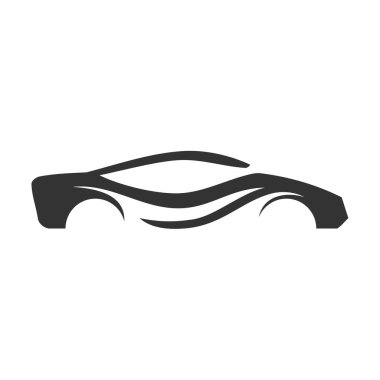 Araç logosu Simge Tanımlama Markası Kimliği. İzole ve düz çizim. Vektör grafiği