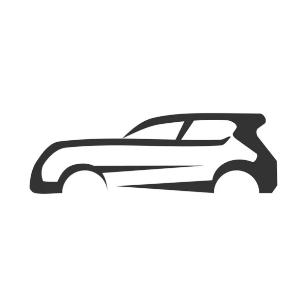Шаблон Логотипа Автомобиля Icon Illustration Brand Identity Изолированная Плоская Иллюстрация — стоковый вектор