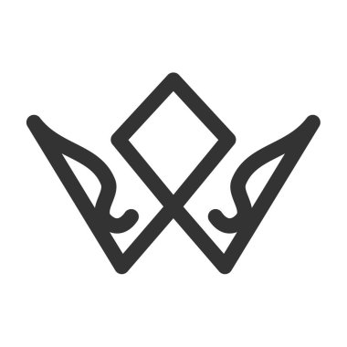 Crogo Icon Illustration Brand Kimliği şablonu. İzole ve düz çizim. Vektör grafiği