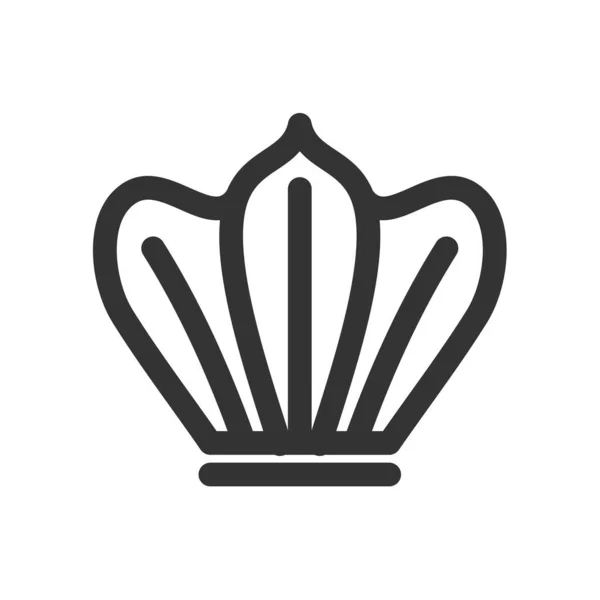 Kronan Logotyp Mall Ikon Illustration Varumärke Identitet Isolerad Och Platt — Stock vektor