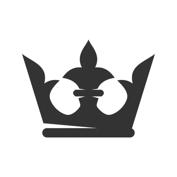 Szablon Logo Korony Ikona Ilustracja Tożsamość Marki Odizolowana Płaska Ilustracja — Wektor stockowy