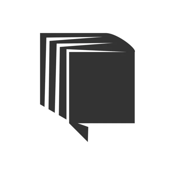 Книжковий Шаблон Логотипу Ілюстрація Фірмового Стилю Ізольовані Плоскі Ілюстрації Векторна — стоковий вектор