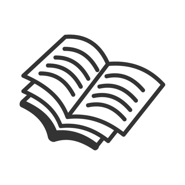 Book Logo Template Icono Ilustración Identidad Marca Ilustración Aislada Plana — Archivo Imágenes Vectoriales