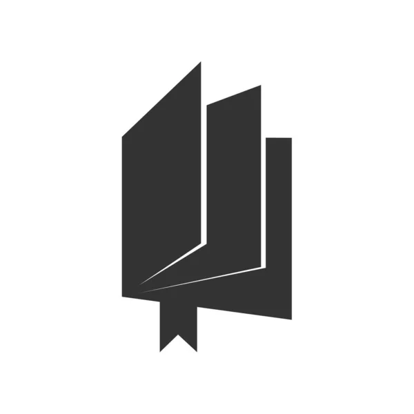 Книжковий Шаблон Логотипу Ілюстрація Фірмового Стилю Ізольовані Плоскі Ілюстрації Векторна — стоковий вектор