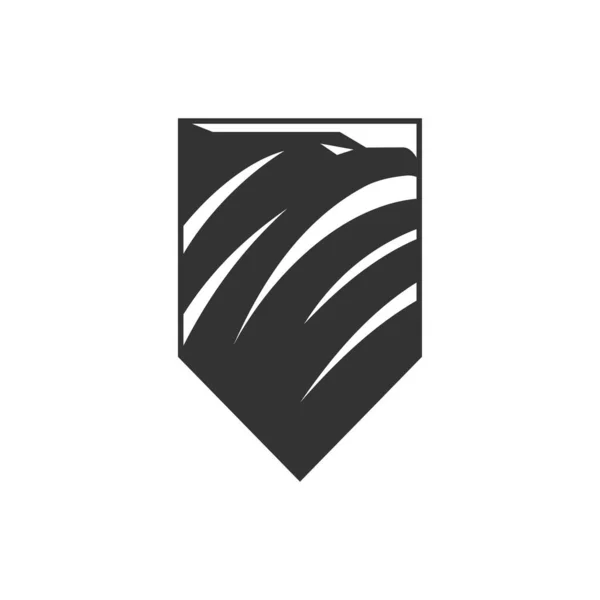 Plantilla Logotipo Águila Icono Ilustración Identidad Marca Ilustración Aislada Plana — Archivo Imágenes Vectoriales