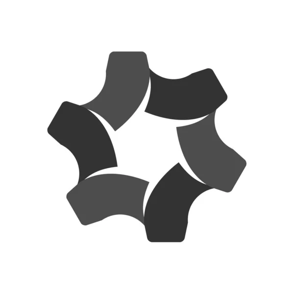 Gear Logo Template Icon Illustration Brand Identity Isolated Flat Illustration — Stock Vector