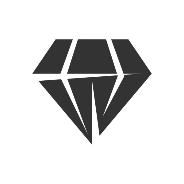 Modèle Logo Diamant Icône Illustration Identité Marque Illustration Isolée Plate — Image vectorielle