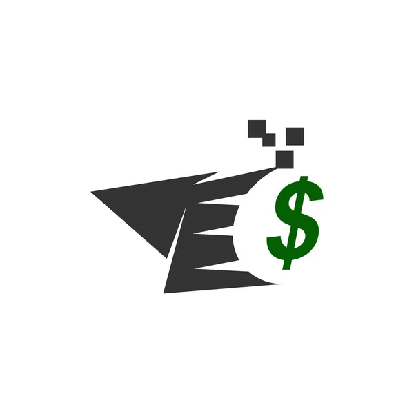 Γρήγορο Pay Ψηφιακό Πρότυπο Λογότυπο Εικονίδιο Εικονογράφηση Brand Identity Μεμονωμένη — Διανυσματικό Αρχείο