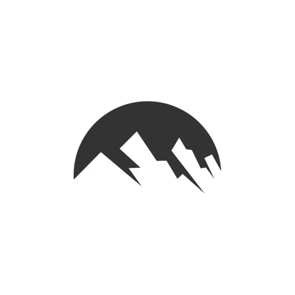 Outdoor Przygoda Górski Szablon Logo Ikona Ilustracja Tożsamość Marki Odizolowana — Wektor stockowy