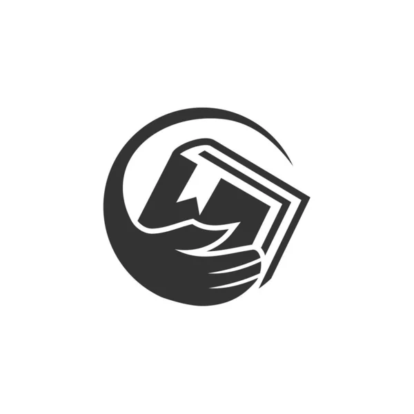 Відкритий Шаблон Логотипу Книги Ілюстрація Іконок Фірмовий Стиль Ізольовані Плоскі — стоковий вектор
