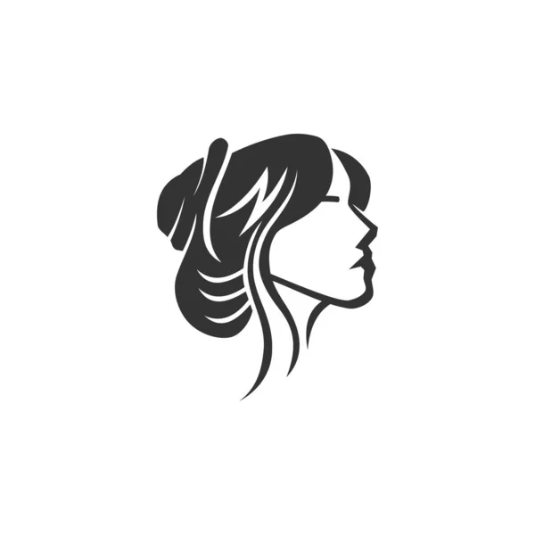 Шаблон Логотипа Салона Красоты Икона Бренда Изолированная Плоская Иллюстрация Векторная — стоковый вектор