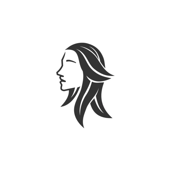 Шаблон Логотипа Салона Красоты Икона Бренда Изолированная Плоская Иллюстрация Векторная — стоковый вектор