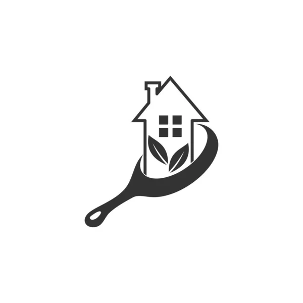 Szablon Logo Gotowania Domowego Ikona Ilustracja Tożsamość Marki Odizolowana Płaska — Wektor stockowy