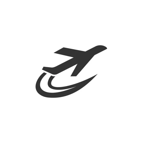 Templat Logo Pesawat Terbang Ikon Illustration Brand Identity Ilustrasi Yang - Stok Vektor