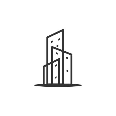 Daire logosu şablonu. Simge Tanımlama Markası Kimliği. İzole ve düz çizim. Vektör grafiği