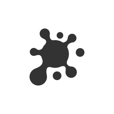 Teknoloji logo şablonu. Simge Tanımlama Markası Kimliği. İzole ve düz çizim. Vektör grafiği