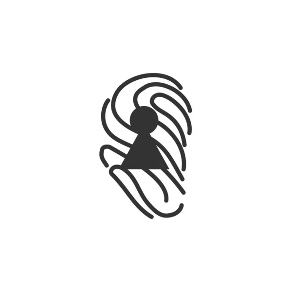 Templat Logo Keamanan Ikon Illustration Brand Identity Ilustrasi Yang Terisolasi - Stok Vektor