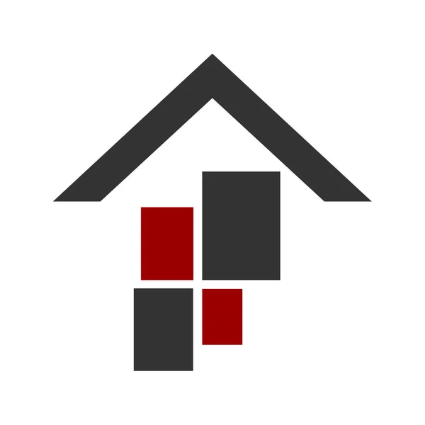 Modello Logo Immobiliare Icona Illustrazione Brand Identity Illustrazione Isolata Piatta — Vettoriale Stock
