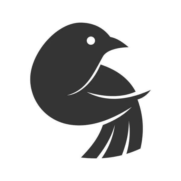 鳥のロゴテンプレート アイコンイラストブランドアイデンティティ 隔離された平らなイラスト ベクトルグラフィック — ストックベクタ