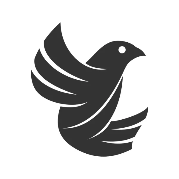 Шаблон Логотипа Птицы Икона Бренда Изолированная Плоская Иллюстрация Векторная Графика — стоковый вектор