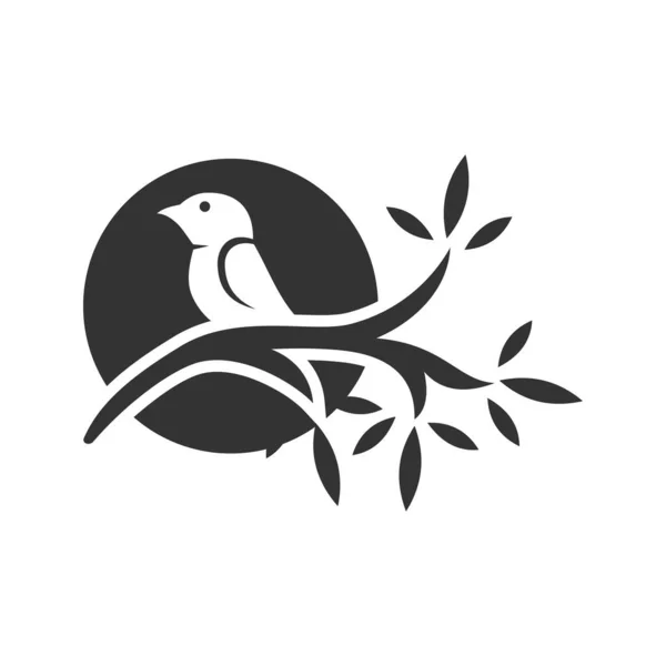 Vogel Logo Vorlage Icon Illustration Markenidentität Vereinzelte Und Flache Illustration — Stockvektor