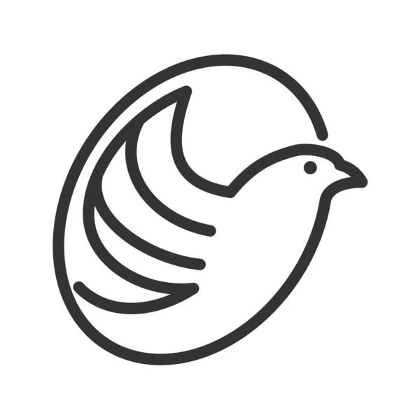 Шаблон Логотипа Птицы Икона Бренда Изолированная Плоская Иллюстрация Векторная Графика — стоковый вектор