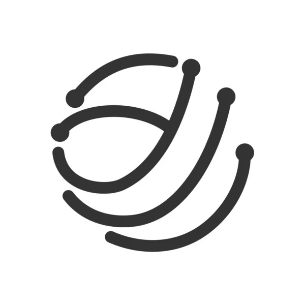 Plantilla Logotipo Del Software Icono Ilustración Identidad Marca Ilustración Aislada — Vector de stock