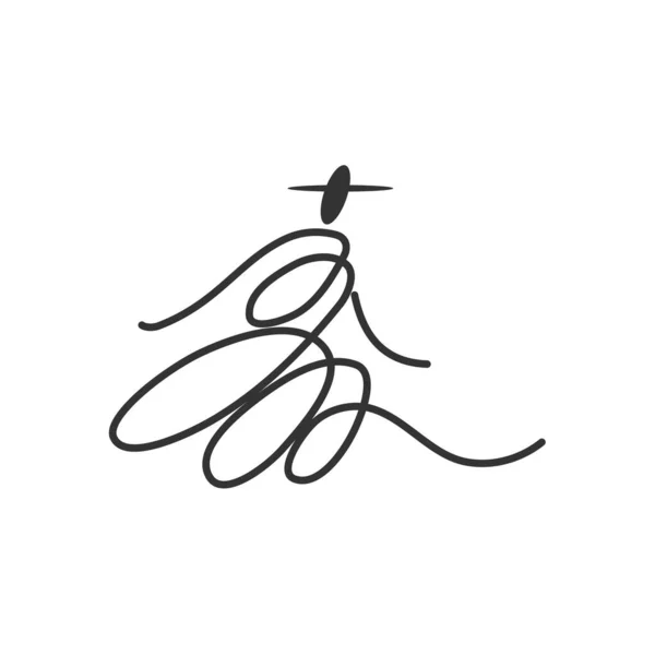 Mode Logotyp Mall Ikon Illustration Varumärke Identitet Isolerad Och Platt — Stock vektor