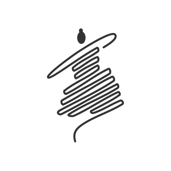 Шаблон Логотипа Моды Икона Бренда Изолированная Плоская Иллюстрация Векторная Графика — стоковый вектор
