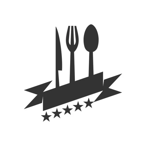 Шаблон Пищевого Логотипа Икона Бренда Изолированная Плоская Иллюстрация Векторная Графика — стоковый вектор