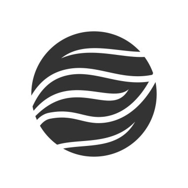 Eko logo şablonu. Simge Tanımlama Markası Kimliği. İzole ve düz çizim. Vektör grafiği