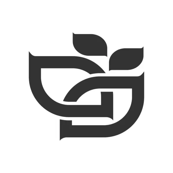 Modelo Logotipo Eco Icon Ilustração Identidade Marca Isolado Ilustração Plana — Vetor de Stock