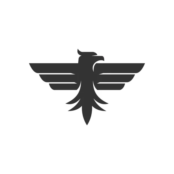 Szablon Logo Orła Ikona Ilustracja Tożsamość Marki Odizolowana Płaska Ilustracja — Wektor stockowy