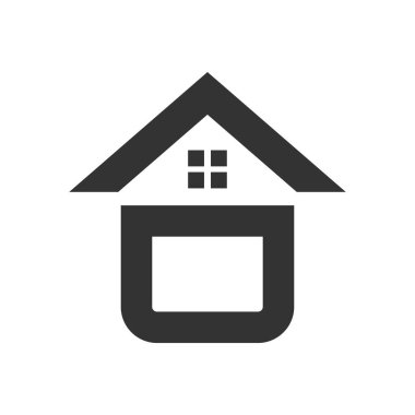 Logo şablonu. Simge Tanımlama Markası Kimliği. İzole ve düz çizim. Vektör grafiği