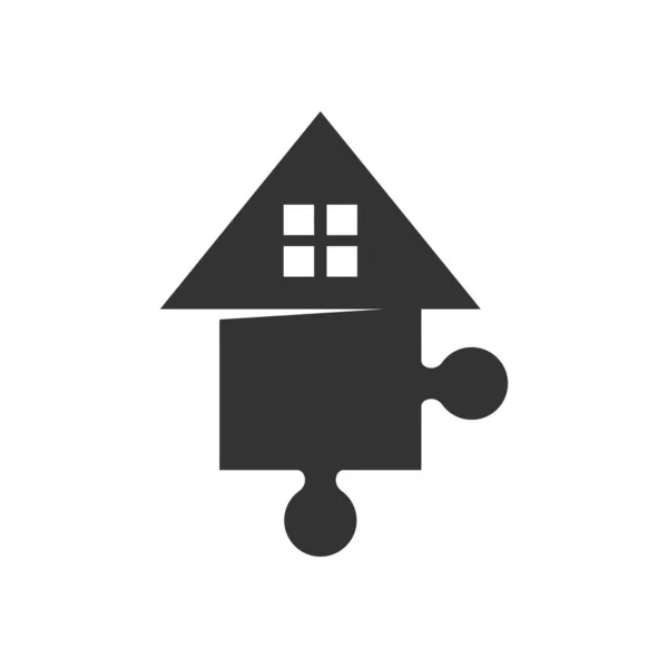 Modelo Logotipo Casa Icon Ilustração Identidade Marca Isolado Ilustração Plana — Vetor de Stock
