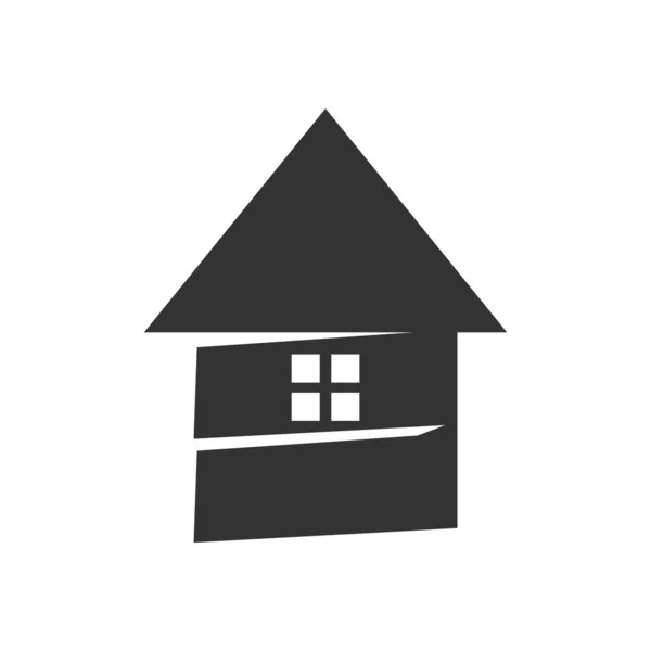 Szablon Logo Domu Ikona Ilustracja Tożsamość Marki Odizolowana Płaska Ilustracja — Wektor stockowy