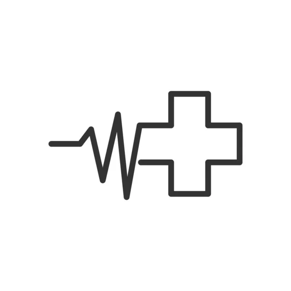 Шаблон Медицинского Логотипа Икона Бренда Изолированная Плоская Иллюстрация Векторная Графика — стоковый вектор