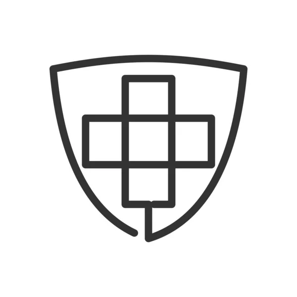 Шаблон Медичного Логотипу Ілюстрація Іконок Фірмовий Стиль Ізольовані Плоскі Ілюстрації — стоковий вектор